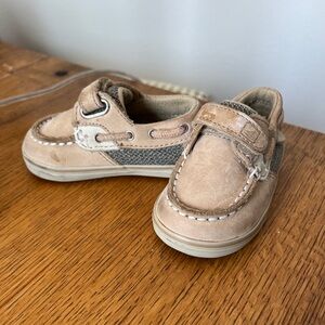 Sperry Infant Bluefish Top Sider Velcro Boat Shoes Sz 2